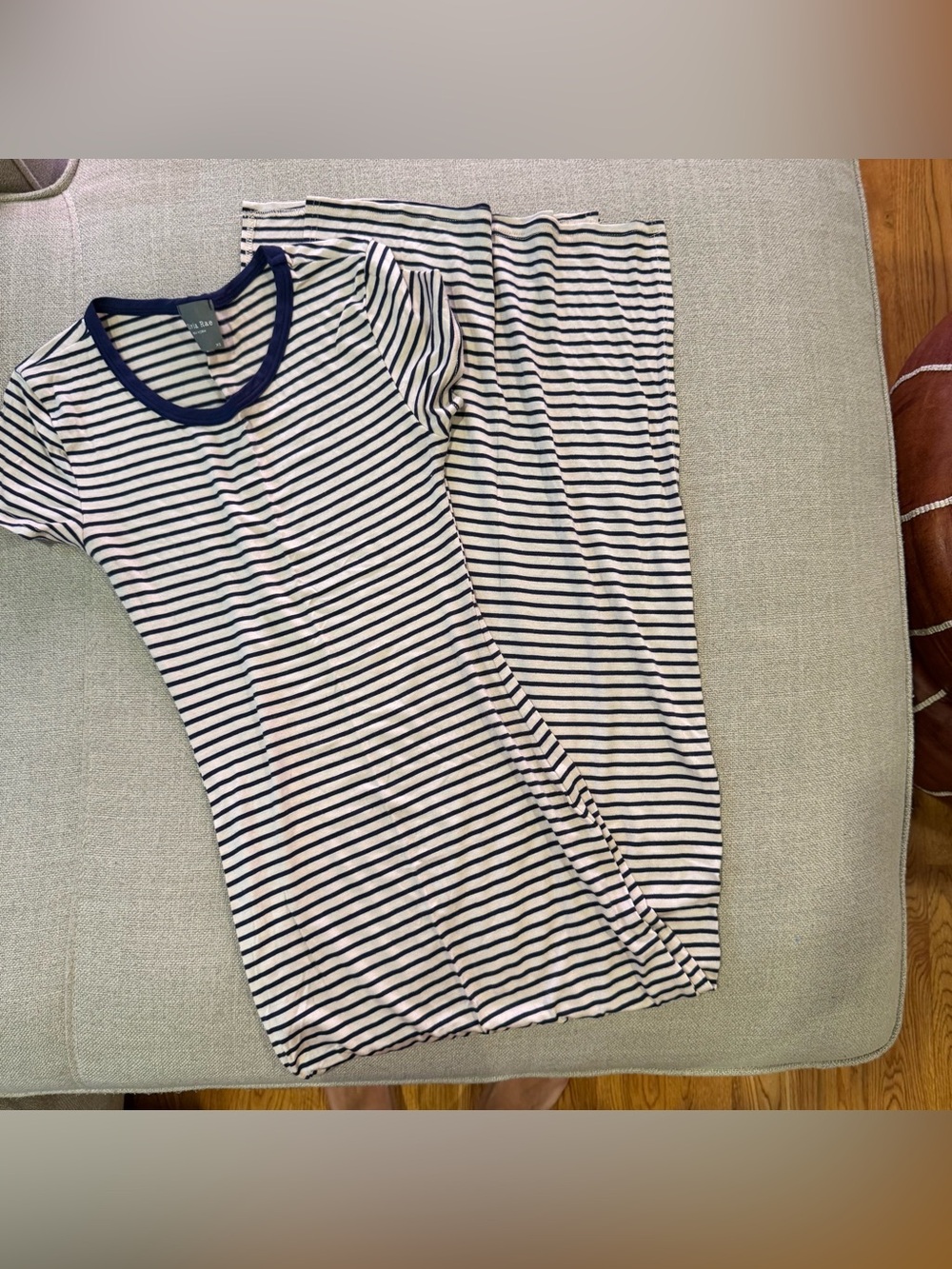 Striped Navy & White Women’s Maxi Dress
